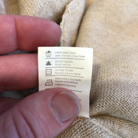 Vince cream open draped front wool cashmere cardigan size Extra Small XS - Picture 12 of 16